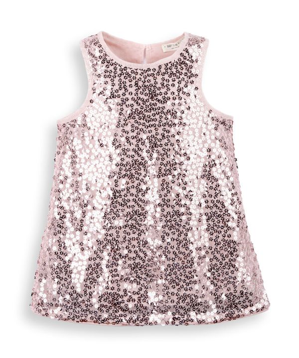 vestido infantil paetê flores rosa 4