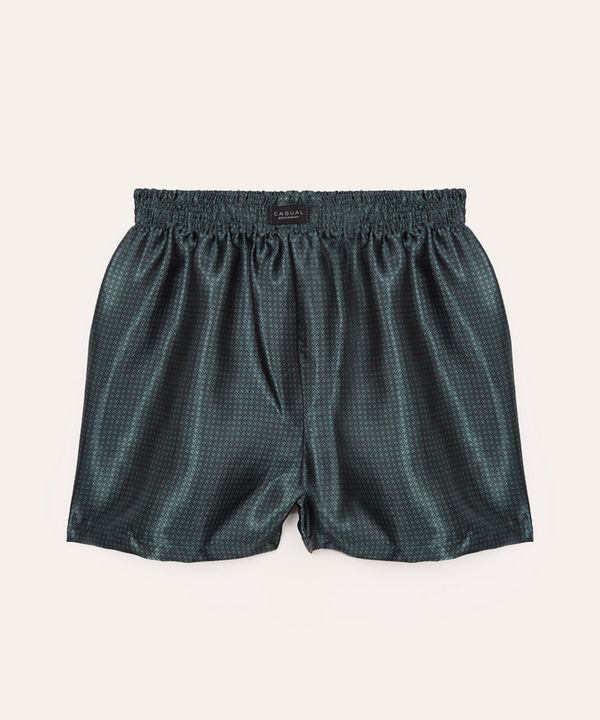 cueca samba canção acetinada verde escuro P