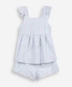 conjunto infantil curto listrado azul 3