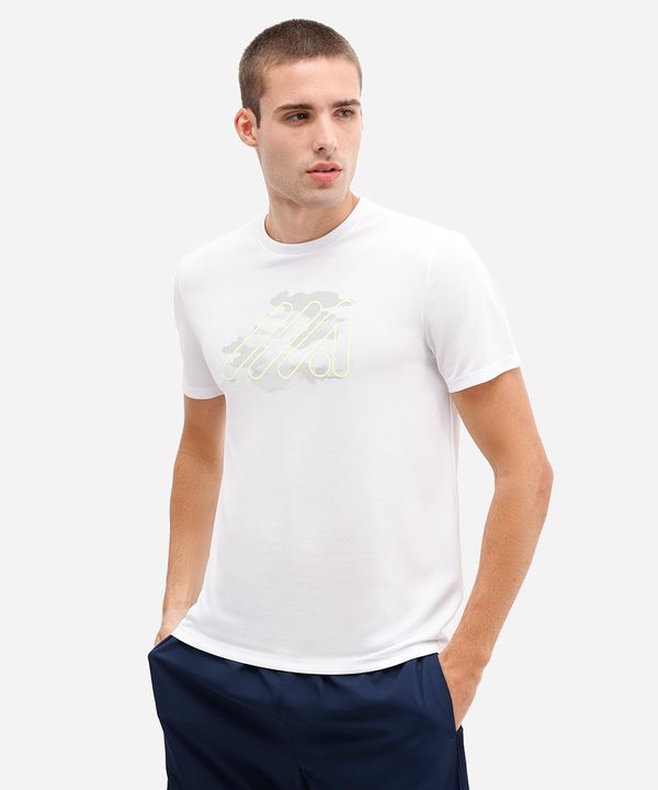 camiseta masculina esportiva camuflada branca GG