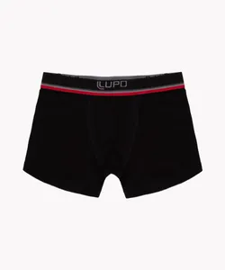 cueca infantil boxer de algodão lupo preto G