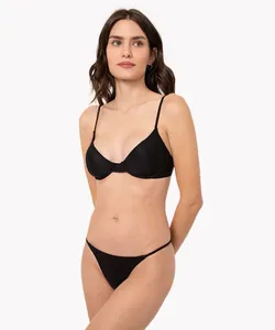 calcinha tanga fio duplo proteção uv preto P