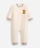 macacão longo de moletom infantil off white 3-6