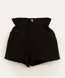 short infantil clochard de sarja preto 6