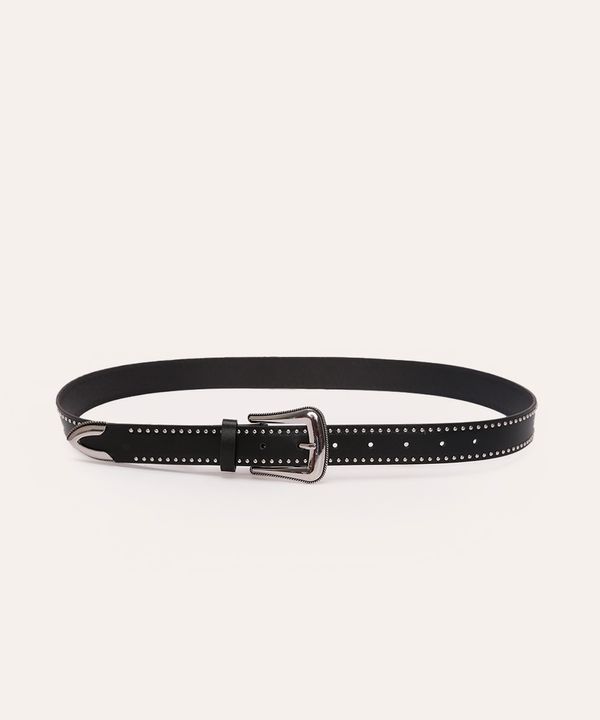 cinto western com tachas preto 100CM