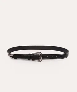 cinto western com tachas preto 85CM