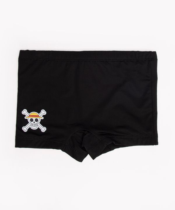 sunga boxer infantil one piece proteção uv preta 8