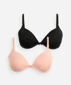 kit de 2 sutiãs meia taça colorido 42