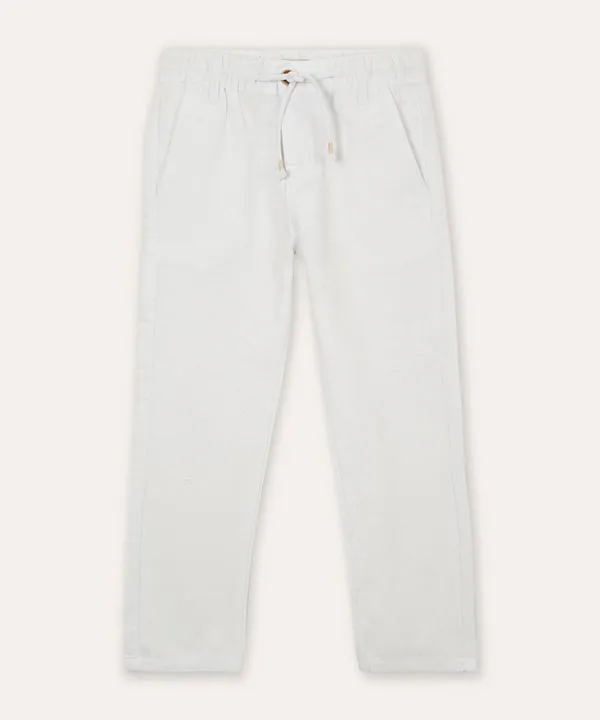 calça reta infantil branca 6