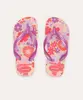 chinelo havaianas infantil flores roxo 31-32