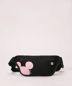 Pochete Feminina Esportiva Mickey com Viés Preto Único