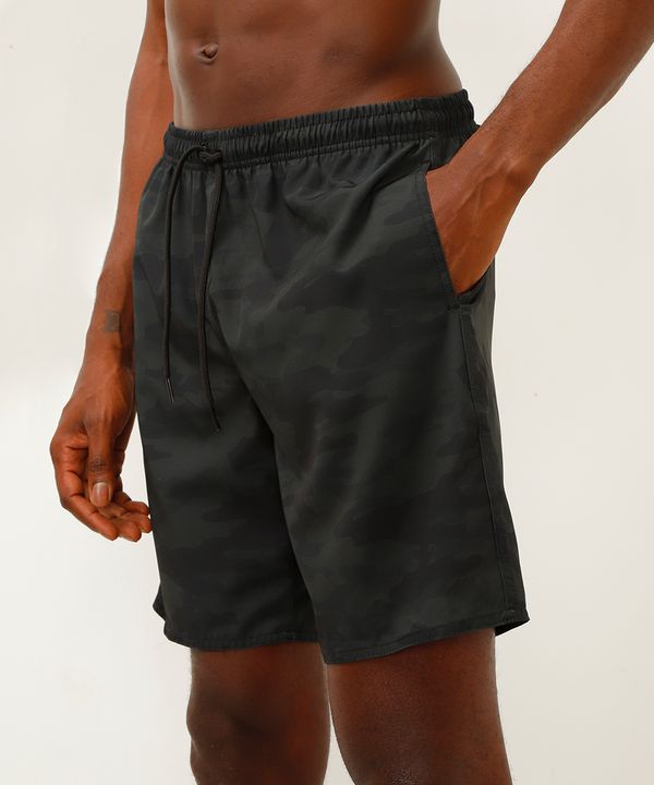 bermuda esportiva masculina camuflada verde M