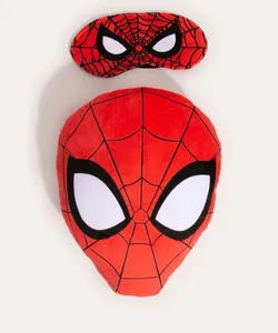 kit de almofada + tapa olho homem-aranha multicor Único