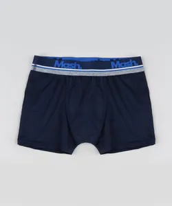 Cueca Boxer Masculina Mash em Microfibra Azul Marinho P