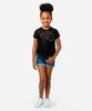 blusa de tule good vibes brilho manga curta preta 12