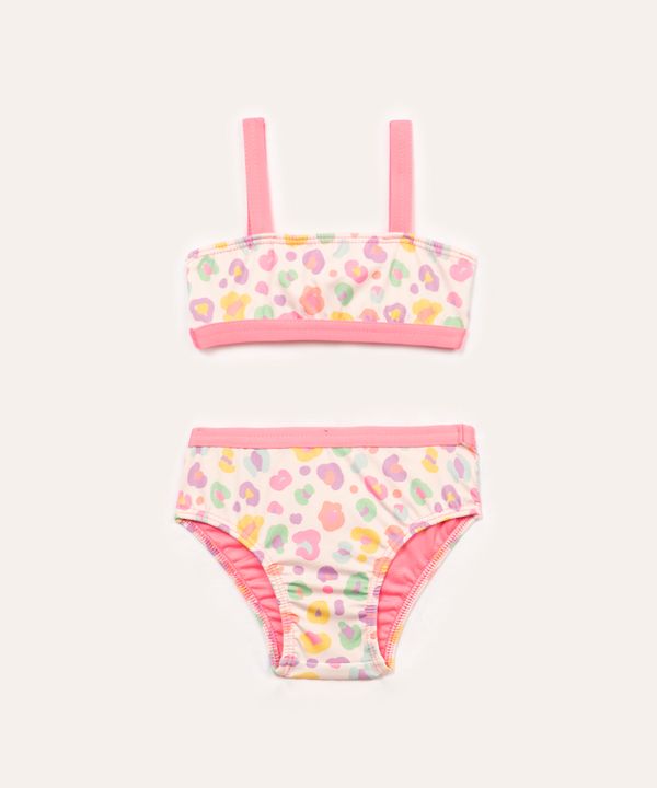 biquíni infantil animal print proteção uv colorido 2