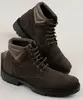 Bota Coturno Masculina Oneself Cano Alto em Suede Marrom Escuro 41