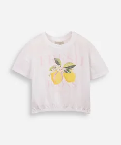 camiseta infantil com elástico limões off white 10