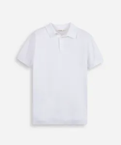 polo infantil de tricot manga curta off white 8