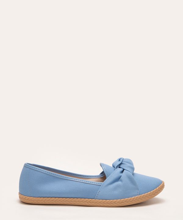 slipper com nó moleca azul 36