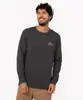 camiseta de algodão manga longa california cinza escuro M
