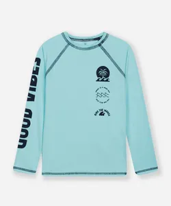 camiseta infantil manga longa proteção uv azul 2