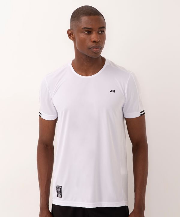 camiseta com recorte esportiva branco G