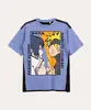 camiseta juvenil manga curta naruto lilás 10