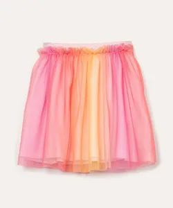 saia infantil de tule elástico com glitter colorido 5