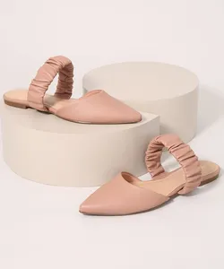 Mule Feminino Bico Fino Via Uno Rosa 36