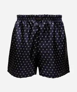cueca samba canção acetinada geométrica azul M