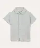 camisa de algodão manga curta azul claro 2