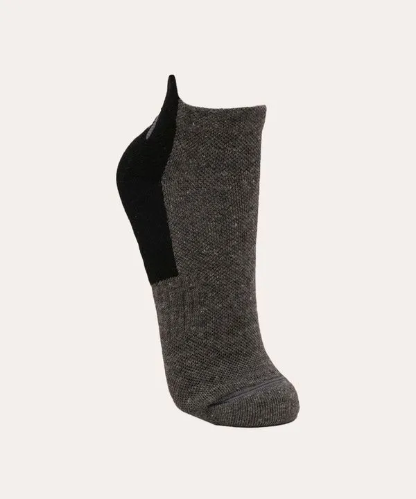 meia esportiva cano baixo cinza mescla escuro 37-40