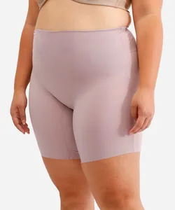 bermuda dilady modeladora cintura alta plus size bege 50
