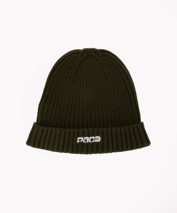 gorro em tricot canelado pace verde militar Único