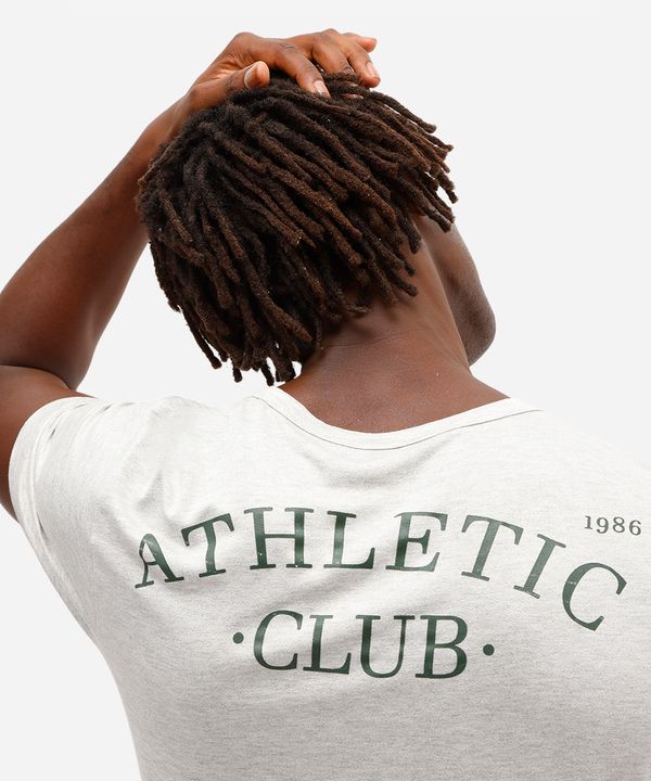 camiseta esportiva masculina de viscose athletic club cinza M