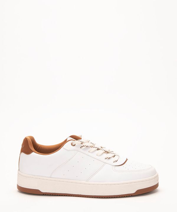 tênis cano baixo casual bege 41