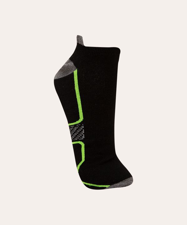 meia cano baixo performance esportiva preto 41-43