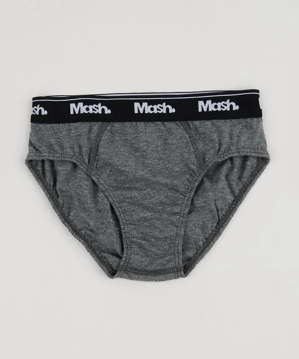 Cueca Infantil Mash Slip Cinza Mescla G