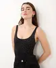 body de poliamida com brilhos preto M