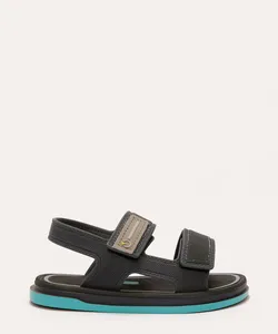 sandália infantil com velcro cartago cinza 19