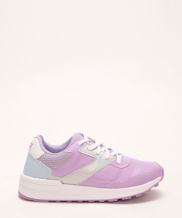 tênis infantil cano baixo jogging lilás 33