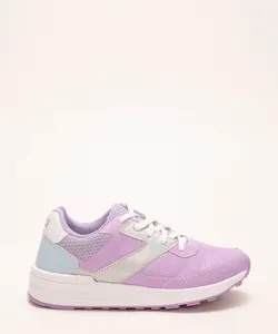 tênis infantil cano baixo jogging lilás 34
