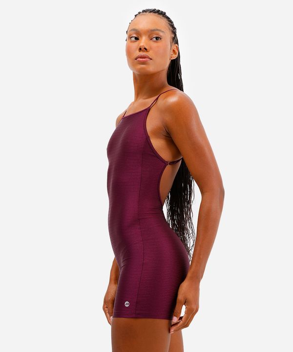 macaquinho feminino esportivo texturizado roxo GG
