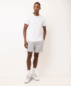 bermuda esportiva masculina de moletom cinza M