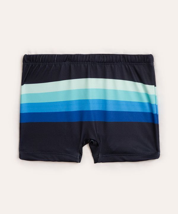 sunga boxer infantil listrada proteção uv azul marinho 8