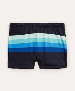 sunga boxer infantil listrada proteção uv azul marinho 4