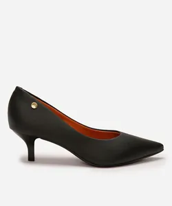Scarpin Feminino Bico Fino Salto Médio Vizzano Preto 34