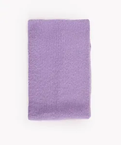 cachecol de tricot pelinhos lilás Único