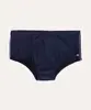 sunga lisa com viés lateral esportiva azul M